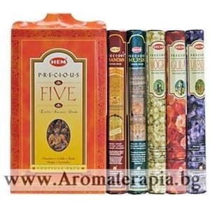 Ароматни Пръчици - Комплект Пет Безценни Аромата (Five Gift Pack Incense) HEM Corporation